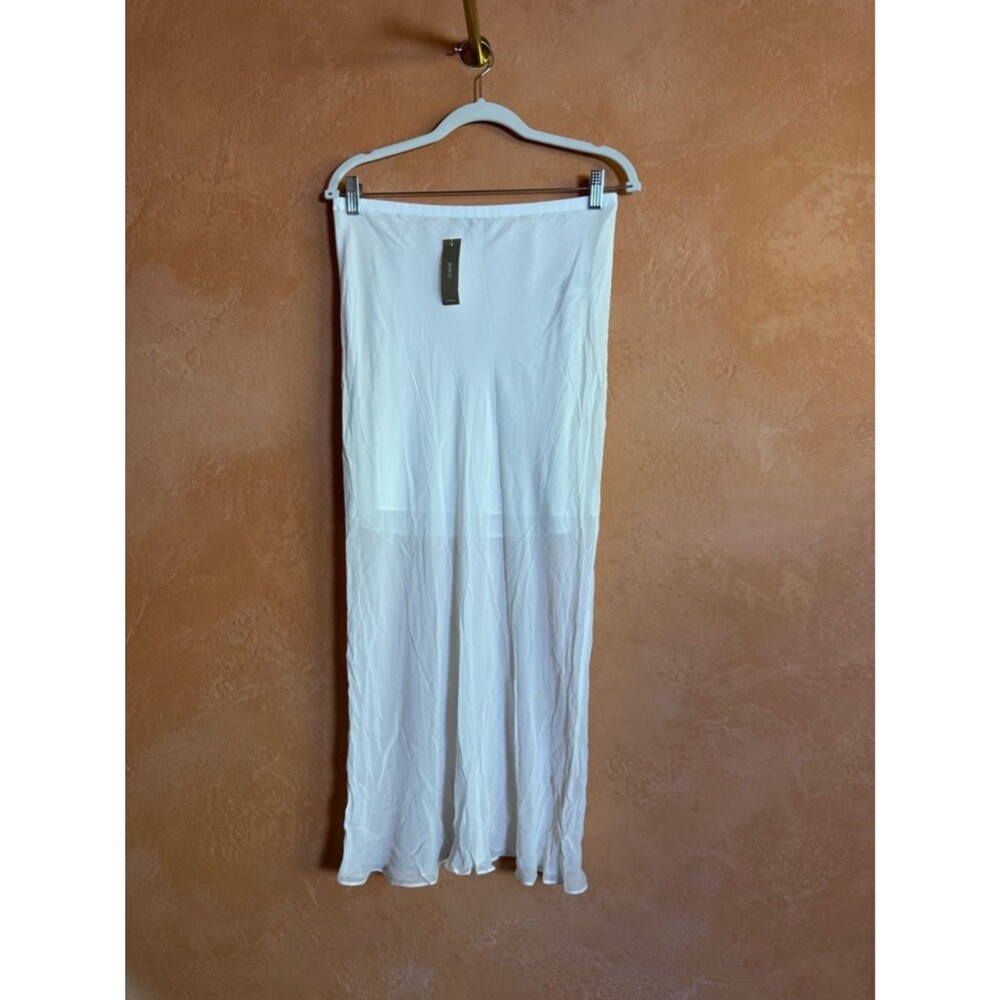 J.Crew White Flowy Skirt NWT Minimal Capsule